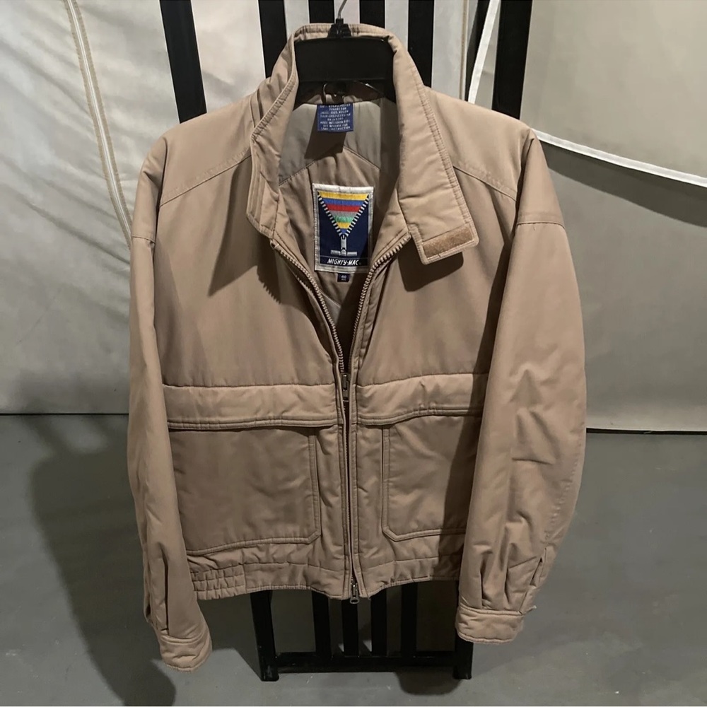 Vintage Mighty Mac Men’s Winter Tan Coat Jacket Size 40 reg